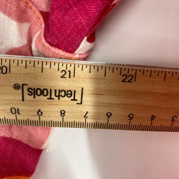 Boden Dress Women's 12 Pink Floral Linen Shift Midi Coastal Beach Cruise - Picture 7 of 9